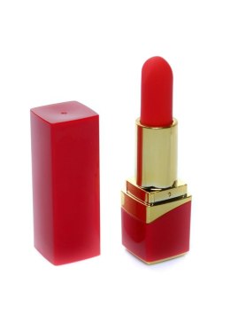 Mini wibrator w kształcie pomatki-Lipstick Vibrator - Red