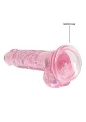 7"" / 18 cm Realistic Dildo With Balls - Pink