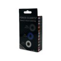 Ring-Donut Cockring 3 Pack-3 colors blue/clear/black