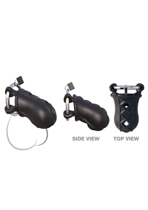 Stymulator-EXTREME SILICONE COCK BLOCKER BLACK