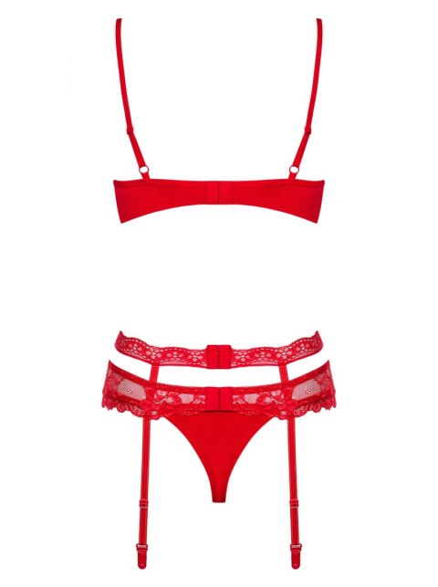 Bielizna-Heartina komplet 3-częściowy S/M