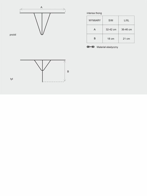 Bielizna-Intensa stringi L/XL