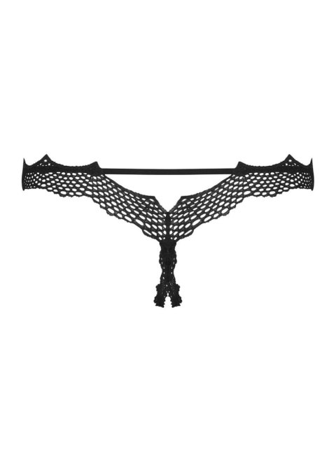 Bielizna-Bravelle stringi otwarte czarne L/XL