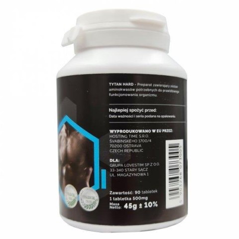 Tytan Hard 90tab - z aminokwasami erekcja, powiększenie