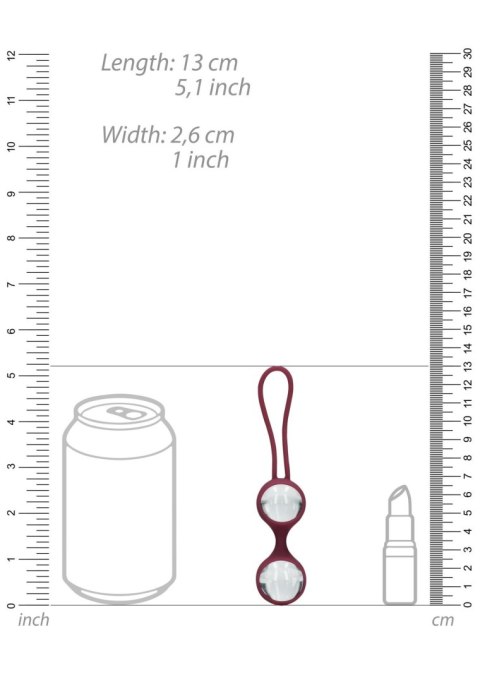 Dyskretny, silikonowy zestaw.(S)explore - Toy Kit for Her - Dark Cherry