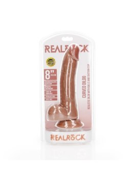 Curved Realistic Dildo Balls Suction Cup - 8