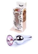 Plug-Jewellery Silver BUTT PLUG- Rose