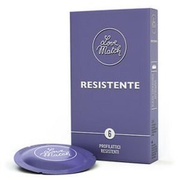 Prezerwatywy-Love Match Resistante - 6 pcs pack