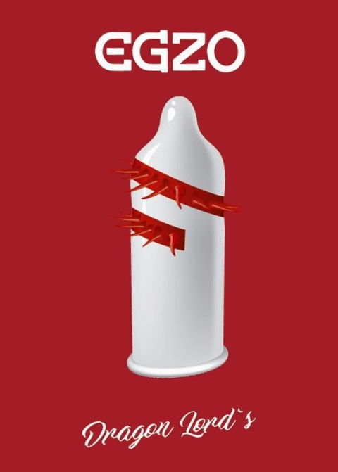 Prezerwatywa z wypustkami -Egzo Dragon Lord`s