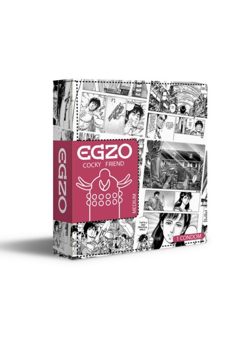 STYMULUJACA prezerwatywa Z WYPUSTKAMI-Egzo Uncle Bob