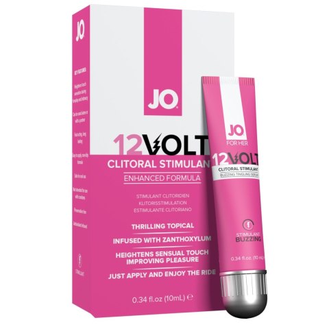 Serum Stymulujące Łechtaczkę. Ekscytujące mrowienie i wibracje. System JO - For Her Clitoral Serum Buzzing 12Volt 10 ml