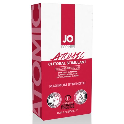Żel Mocno Stymulujący dla kobiet. System JO - For Her Clitoral Stimulant Warming Atomic 10 ml