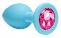 Plug-Anal Plug Emotions Cutie Medium Turquoise Pink crystal