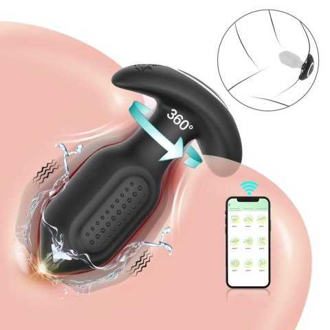 wibrujący korek analny, który łączy nowoczesną technologię z wyjątkową przyjemnościąBliss APP - Vibrating Anal Plug