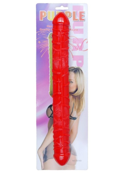 Dwustronne Dildo-Flexible Double Dong - Red