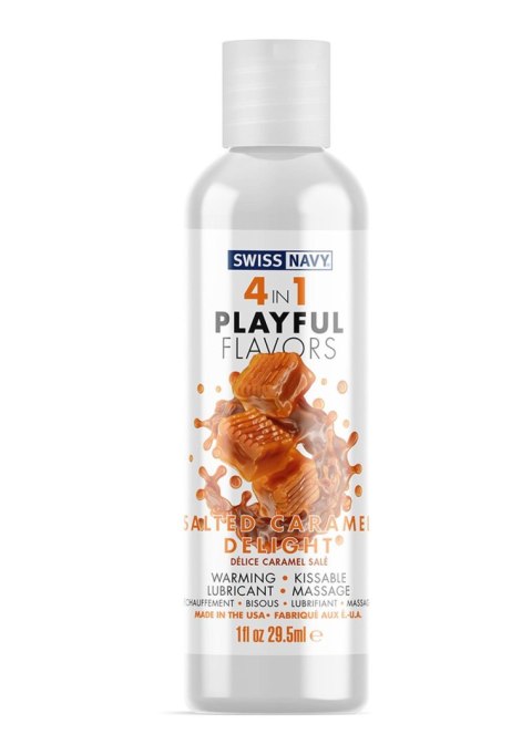 Lubrukant 4 w1 smak - karmel. Lubricant with Salted Caramel Delight Flavor - 1 fl oz / 30 ml
