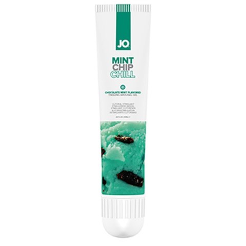Efekt chłodzenia i lekkiego mrowienia, który stymuluje i pobudza. System JO - Flavored Arousal Gel Mint Chip Chill 10 ml