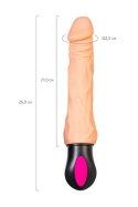 A-TOYS Realistic Vibrator with heating, TPE, 12 Modes, bendable, recharble