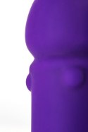 A-TOYS, Vibrator with clitoral stim, Silicone, Purple, 18 cm