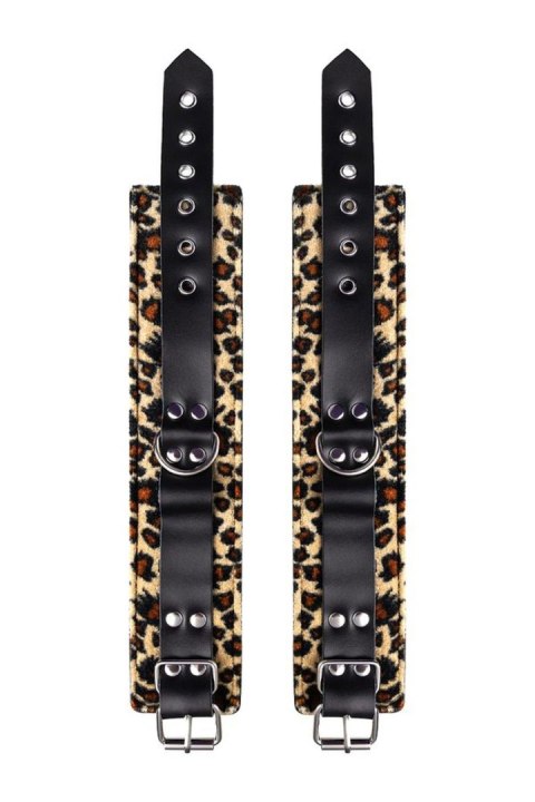 Anonymo handcuffs, PU leather, print, 27 cm