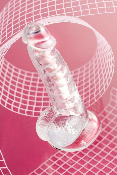 Flexible dildo A-Toys Paret, transparent, 18 cm