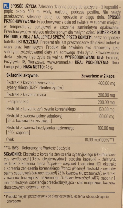 Tabletki na powiększenie penisa - Penilarge 60 tab.