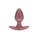 Smooth Silicone Anal Plug - Small - 2.6 / 6,5 cm - Rose Gold