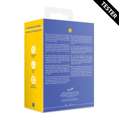 Vibrating Cockring with Clit Stimulation - Tamiya Blue