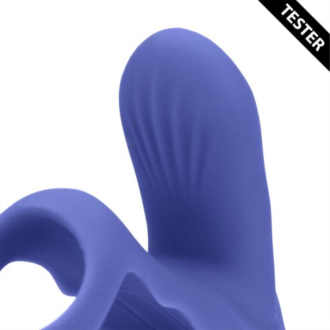Vibrating Cockring with Clit Stimulation - Tamiya Blue