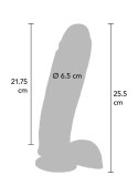 Dildo-COCK 10 INCH W/ BALLS FLESH VIBR.
