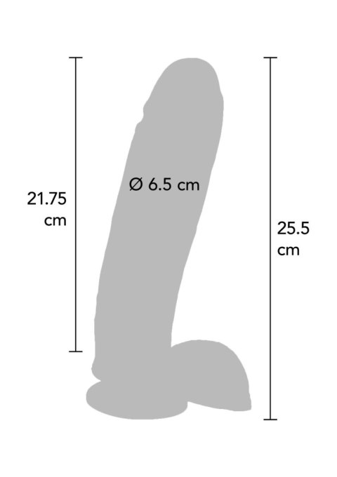 Dildo-COCK 10 INCH W/ BALLS FLESH VIBR.