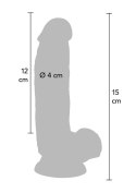 Dildo-COCK 6 INCH W/ BALLS BLACK
