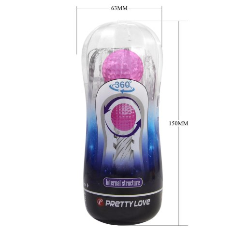 PRETTY LOVE - VACUM MASTURBATOR, WATERPROOF, TPE