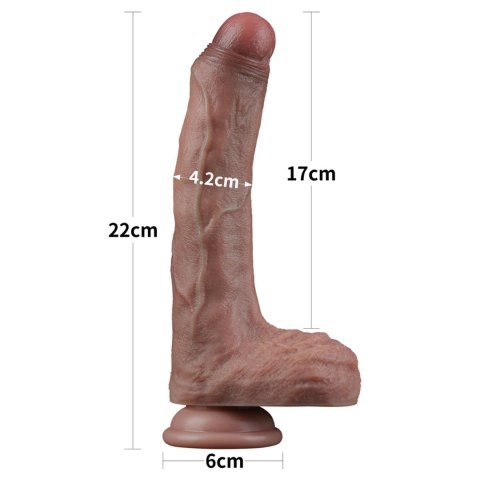 8.5'' Dual Layered Silicone Cock