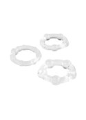 ŻELOWE PIERŚCIENIE EREKCYJNE 3 szt-C-RING SET-cristal