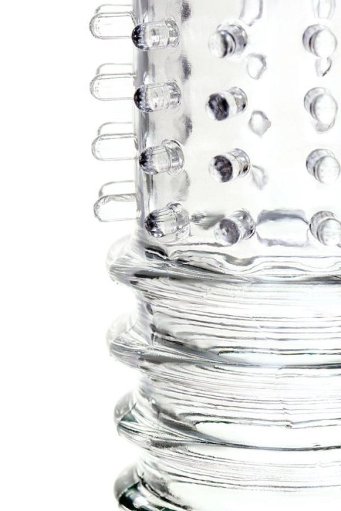 A-TOYS, Penis Sleeve, TPR, Transparent, 15.3 cm