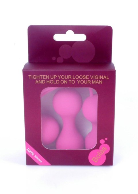 Kulki-Silicone Kegal Balls Set - Pink