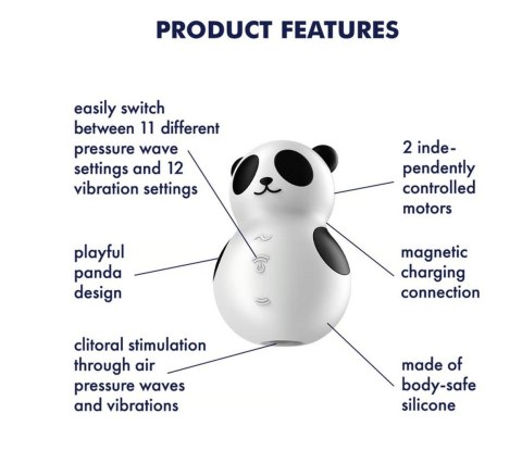 Stymulacja łechtaczki za pomocą fal ciśnienia i wibracji Pocket Panda