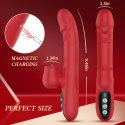 Silicone Vibrator 7 Powerful Modes - 
Licking, 7 Thrusting
Heating, Red