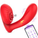 Silicone vibrator 10 vibration modes, Licking, Heating + APP control