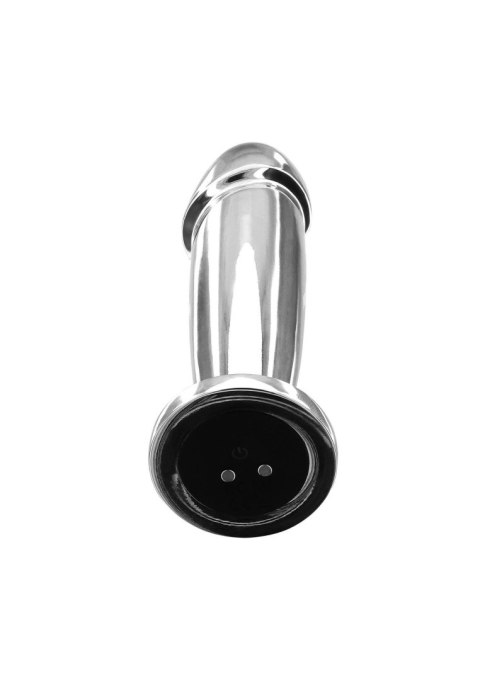 Buttplug Vibr. Penis Silver