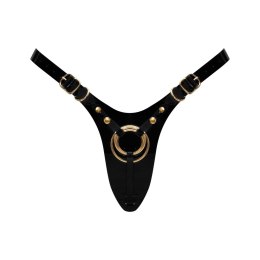 LEATHERETTE HARNESS FABULOUS - ONE SIZE - BLACK GLOSSY