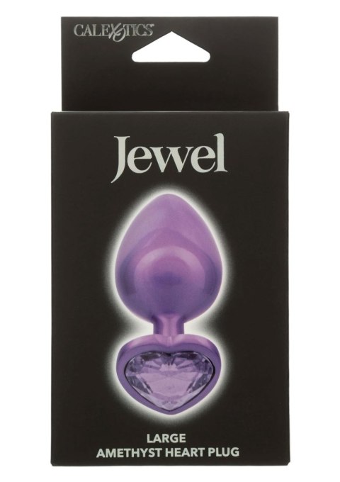 Diamond Heart Plug Large Purple