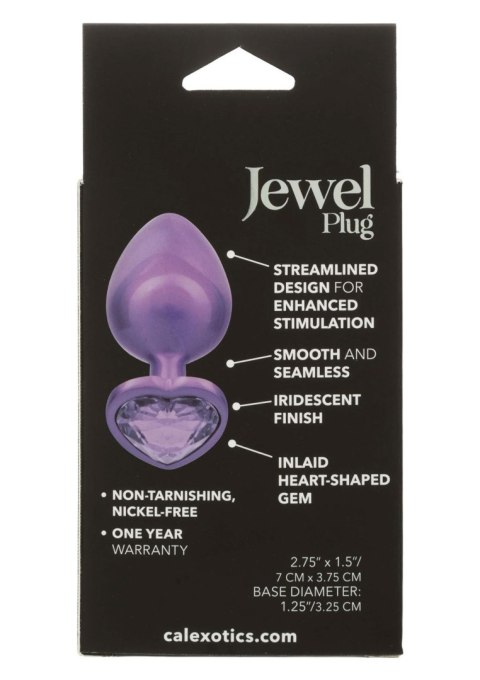 Diamond Heart Plug Large Purple