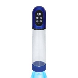 Engage - Automatic Waterproof Penis Pump and Masturbator - Metallic Blue