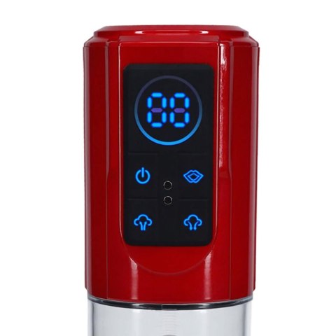MegaLift - Automatic Waterproof Penis Pump - Metallic Red
