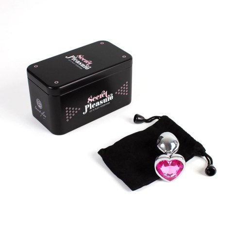 PINK HEART METAL BUTT PLUG