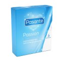 Pasante Ribbed/Passion Condoms 3 pcs