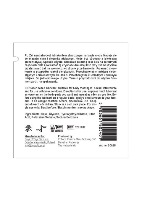 Żel-BOYS of TOYS Glide 3 ml