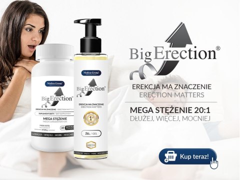 Żel intymny dla mężczyzn na mocną i długą erekcję -Big Erection - żel